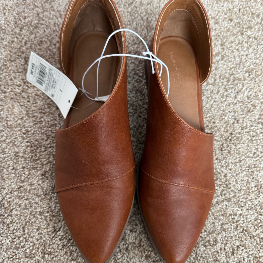 Brown Pointed Toe Loafers
